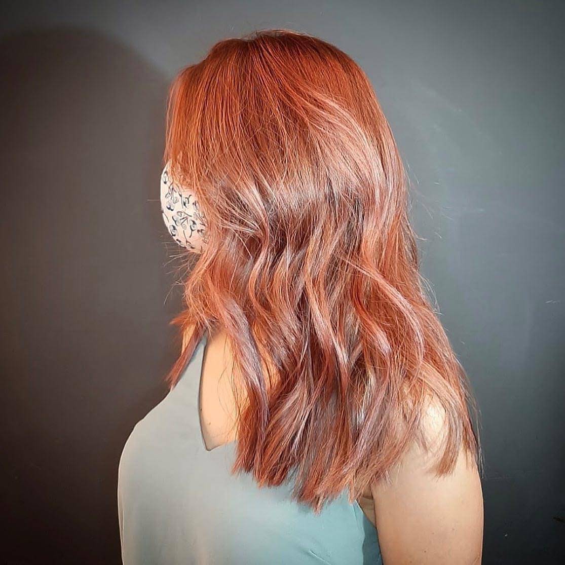 Capelli rame luminosi